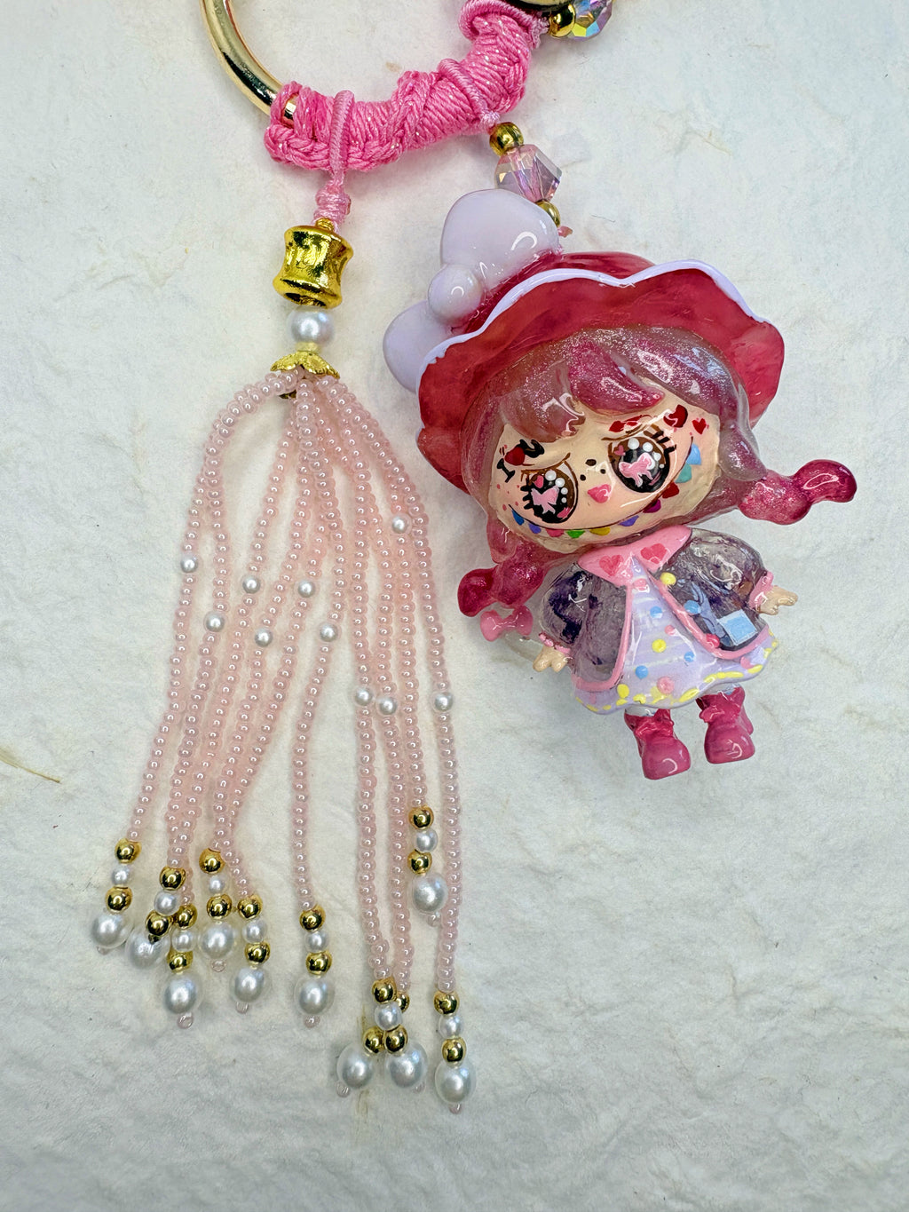 “Pink Daydream” Handmade Bag Charm | One-of-a-Kind Limited Edition