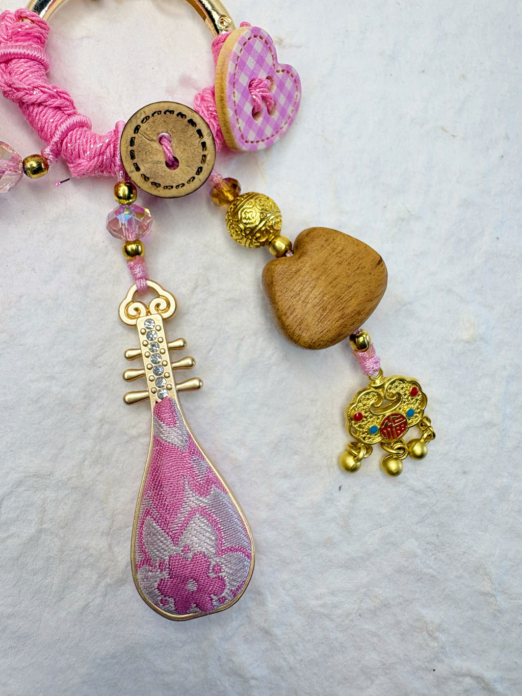 “Pink Daydream” Handmade Bag Charm | One-of-a-Kind Limited Edition