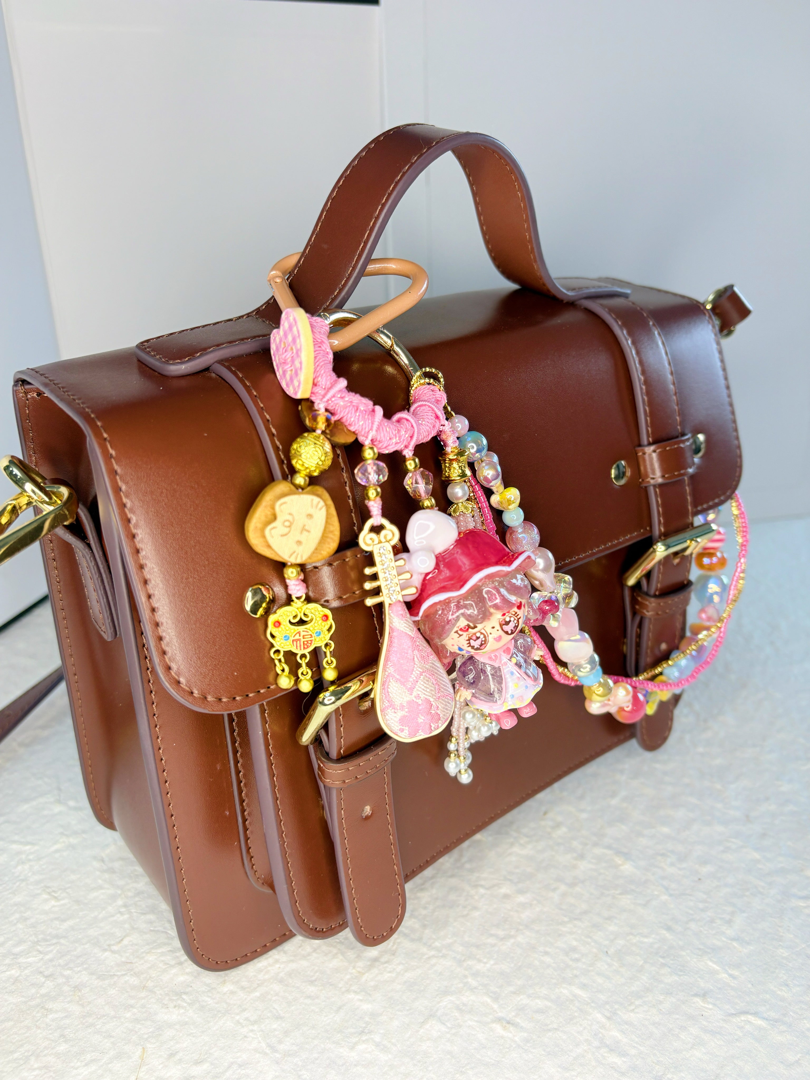 “Pink Daydream” Handmade Bag Charm | One-of-a-Kind Limited Edition