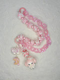 “Strawberry Milkshake” Handmade Bag Charm | One-of-a-Kind Limited Edition
