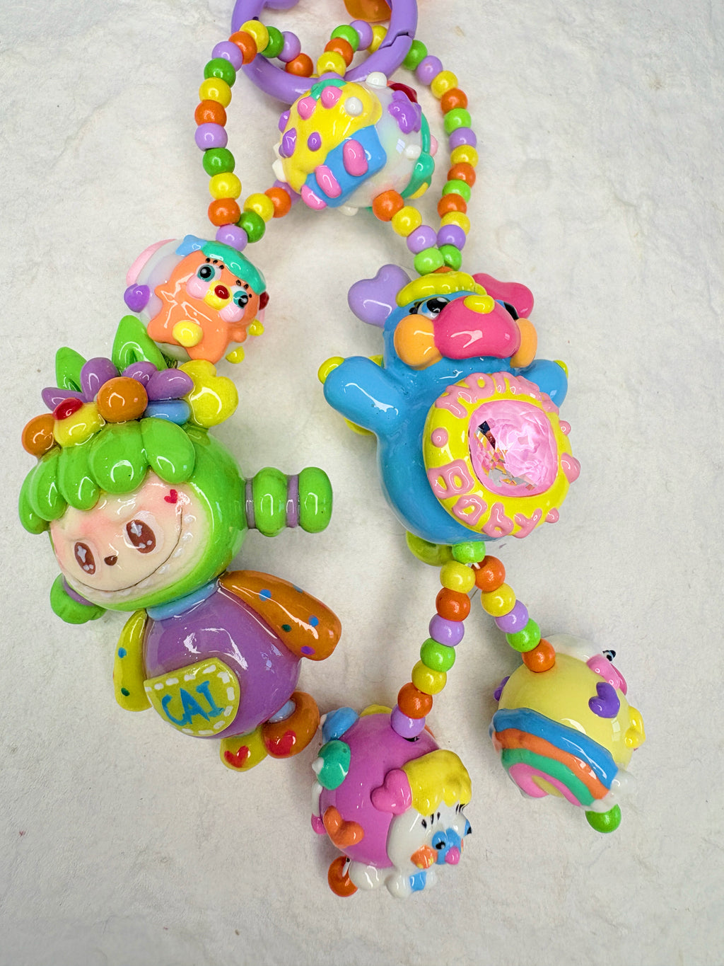 “Orange Soda” Handmade Bag Charm | One-of-a-Kind Limited Edition