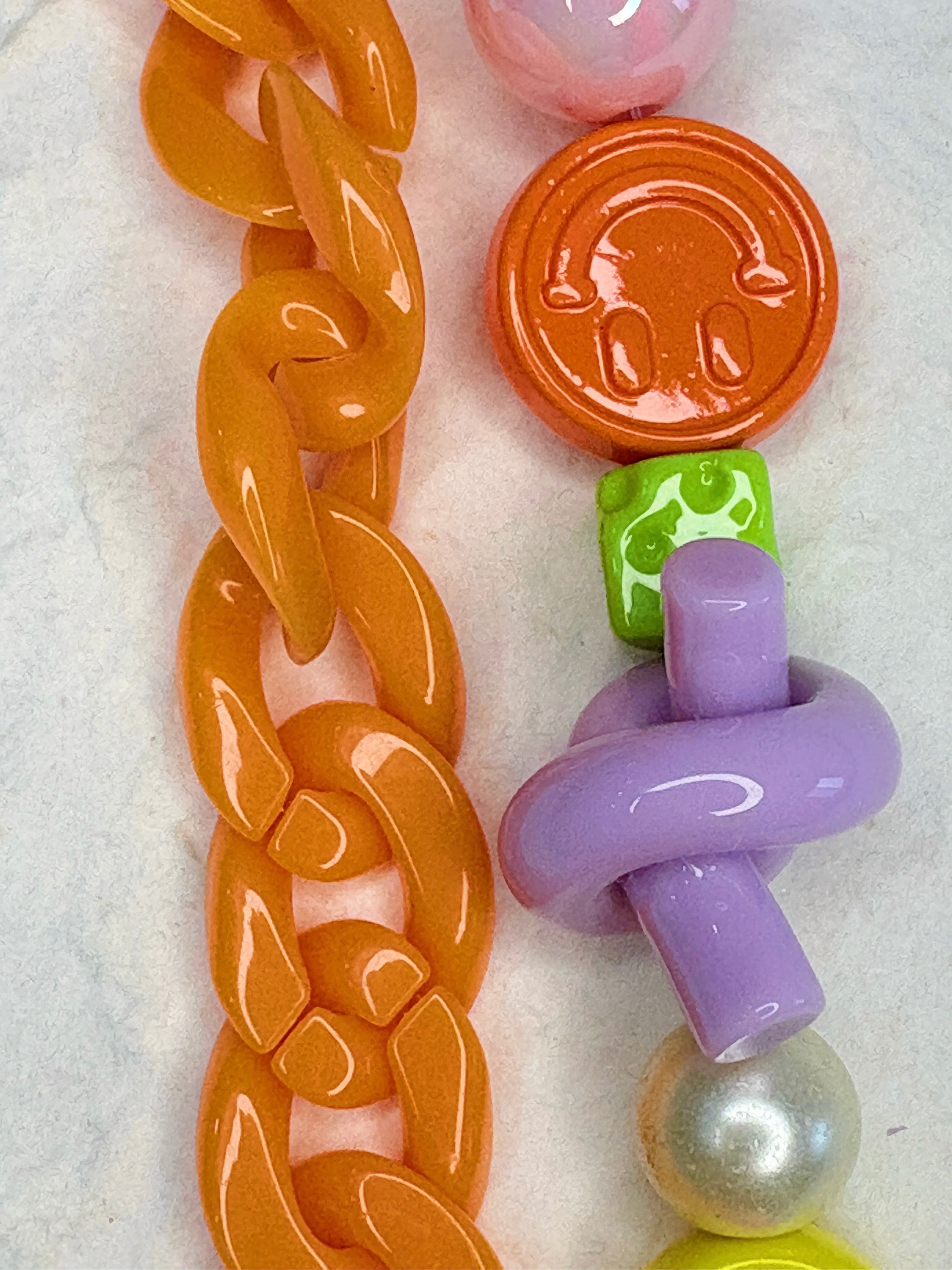 “Orange Soda” Handmade Bag Charm | One-of-a-Kind Limited Edition