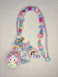 “Cotton Candy Planet” Handmade Bag Charm | One-of-a-Kind Limited Edition