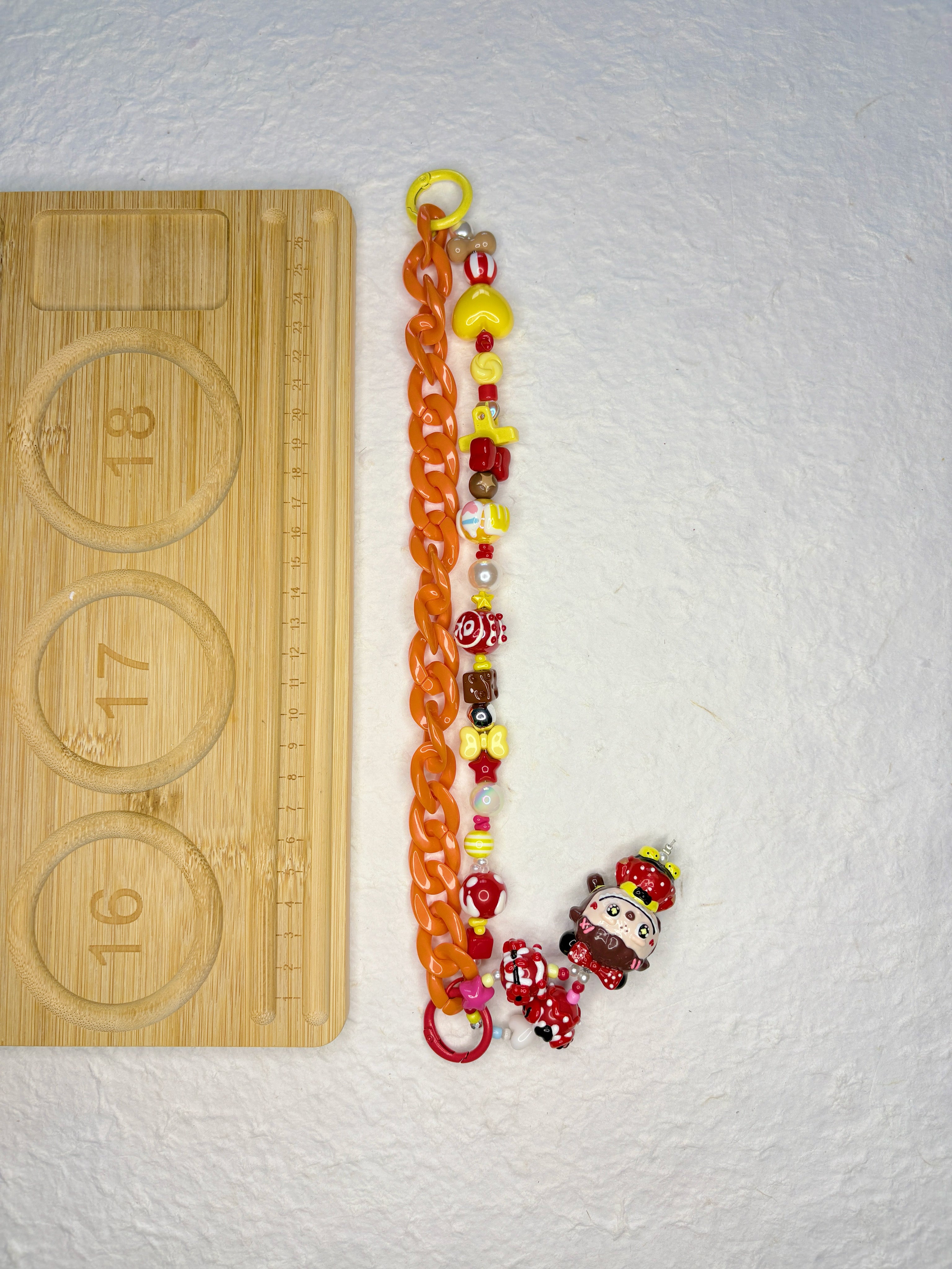 “Caramel Toffee” Handmade Bag Charm Set | One-of-a-Kind Limited Edition