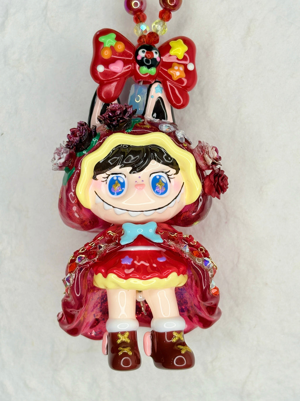 “Cherry Princess” Handmade Bag Charm | One & Only Worldwide Exclusive
