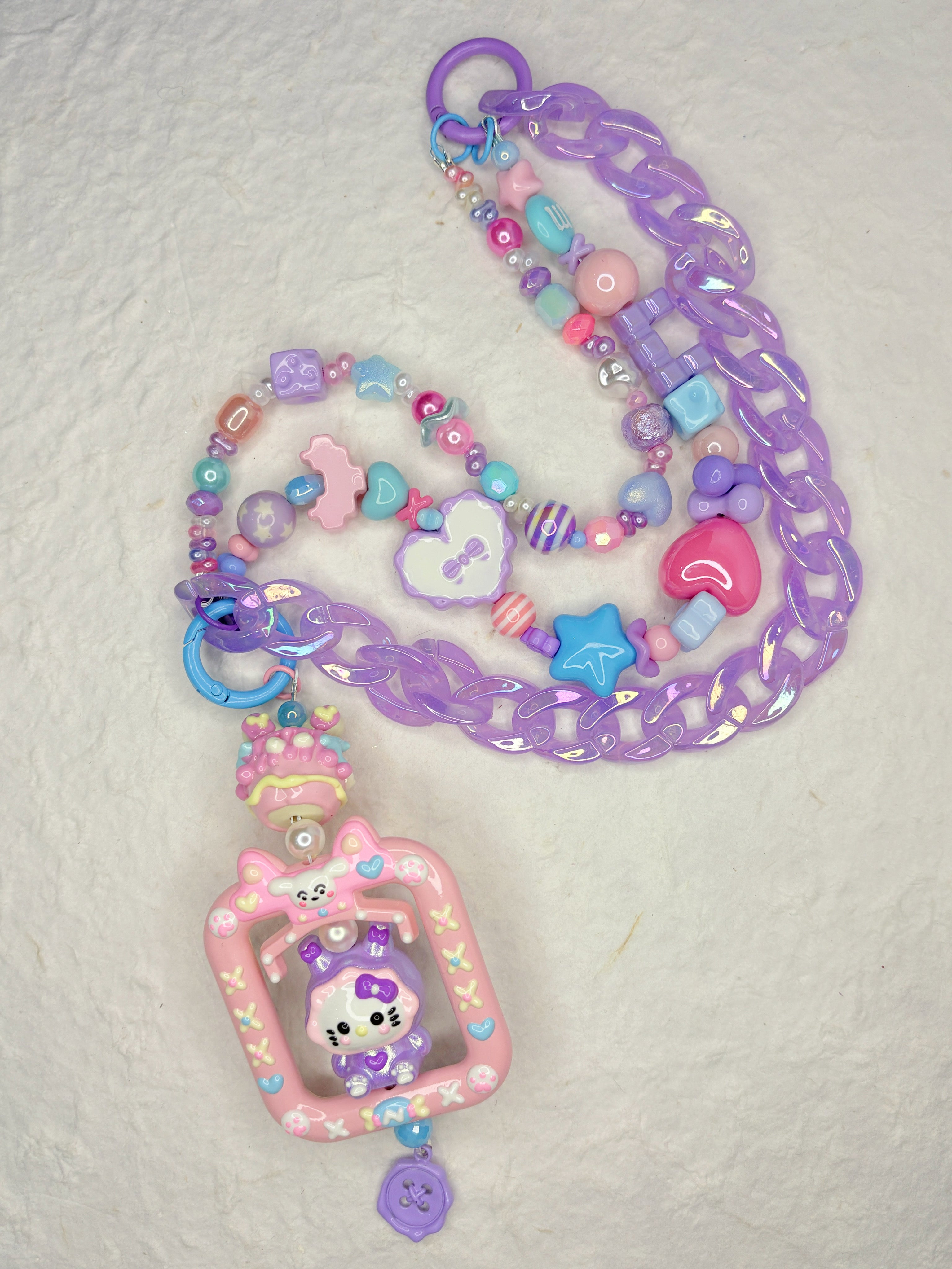 “Violet Candy House” Handmade Bag Charm | One & Only Worldwide Exclusive