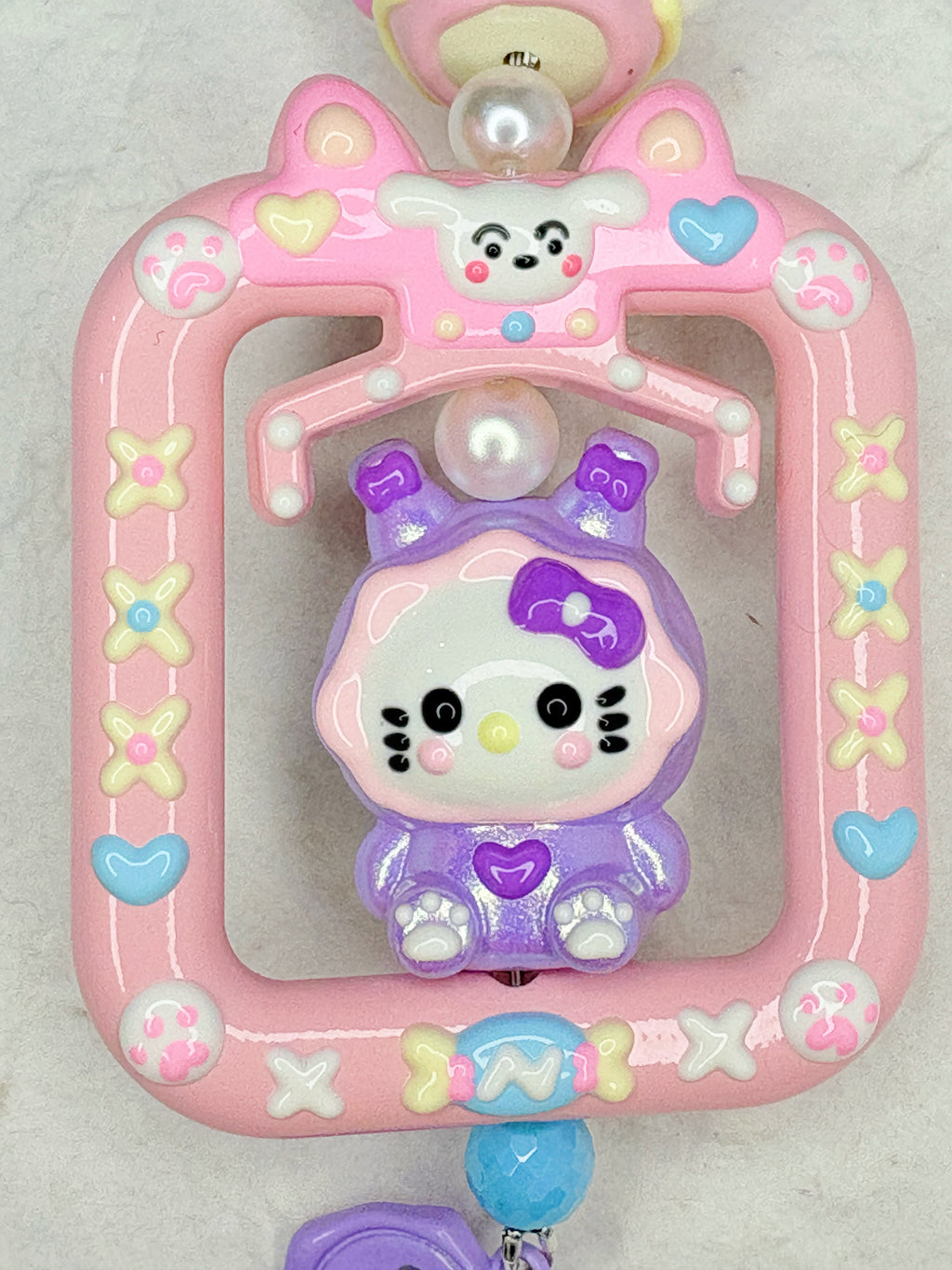 “Violet Candy House” Handmade Bag Charm | One & Only Worldwide Exclusive