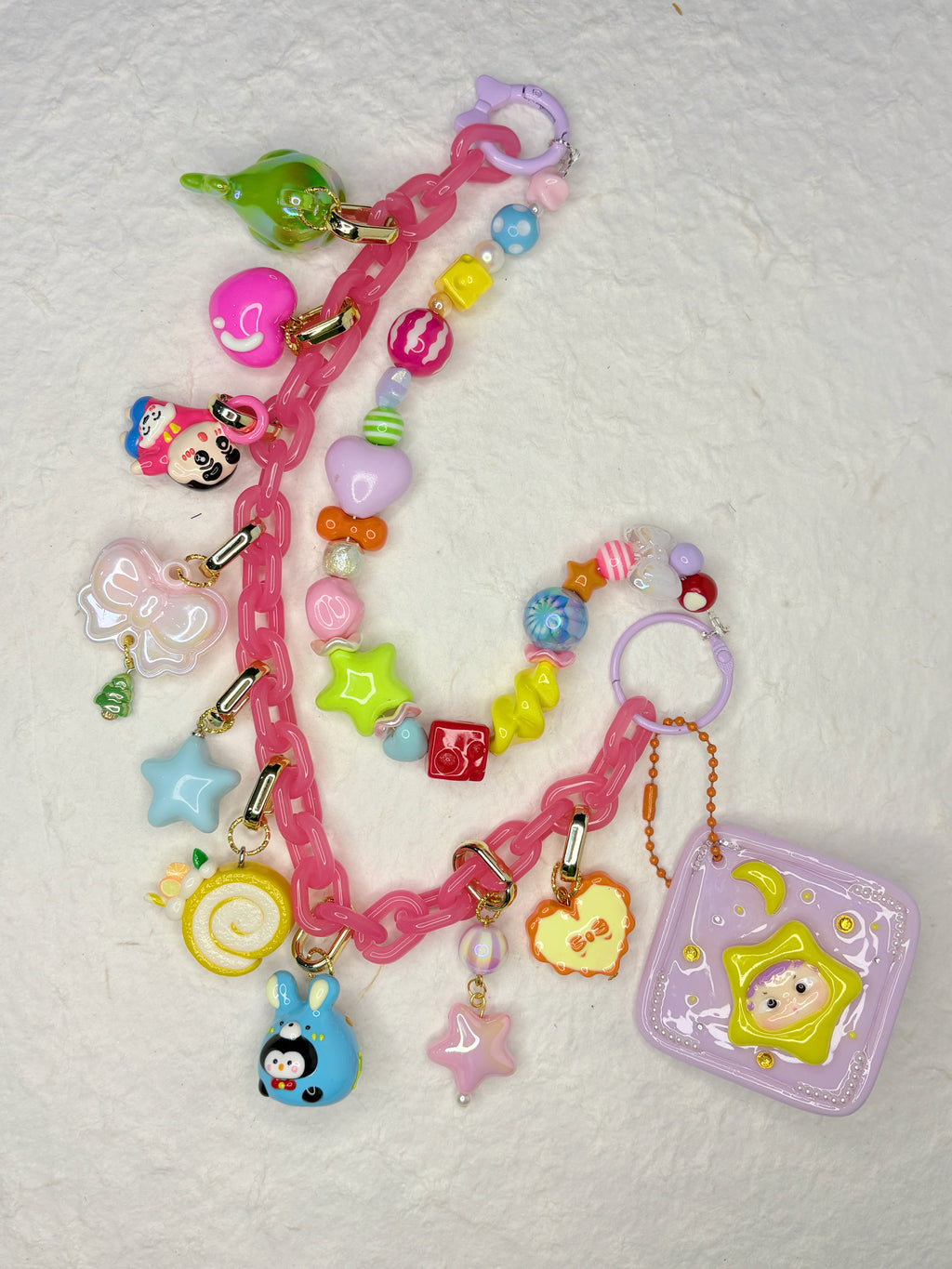 “Rainbow Lollipop” Handmade Bag Charm | One & Only Worldwide Exclusive