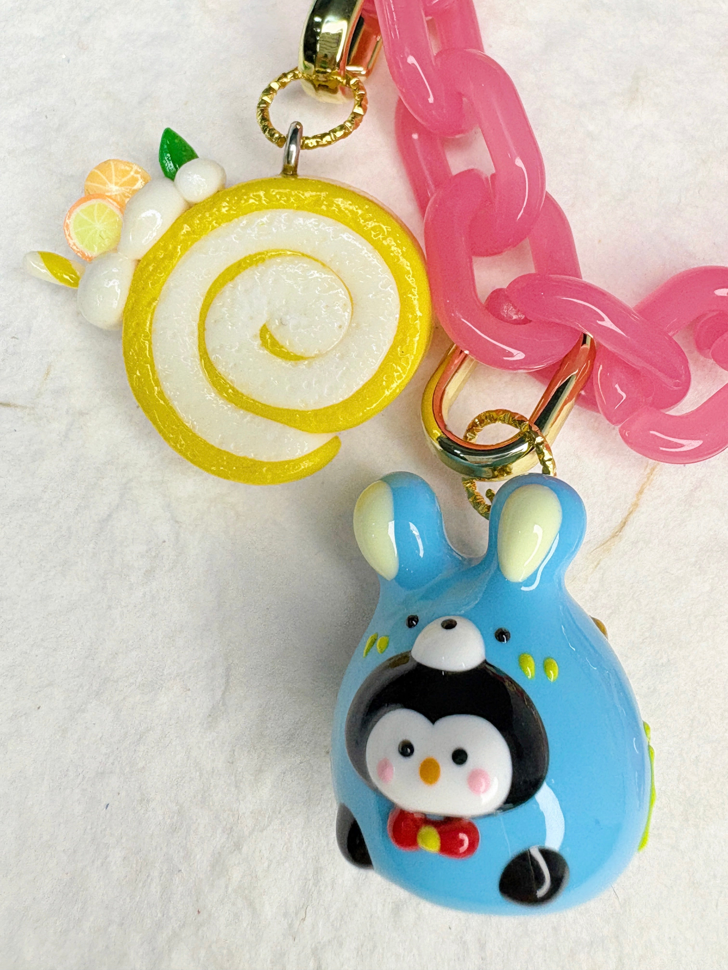 “Rainbow Lollipop” Handmade Bag Charm | One & Only Worldwide Exclusive