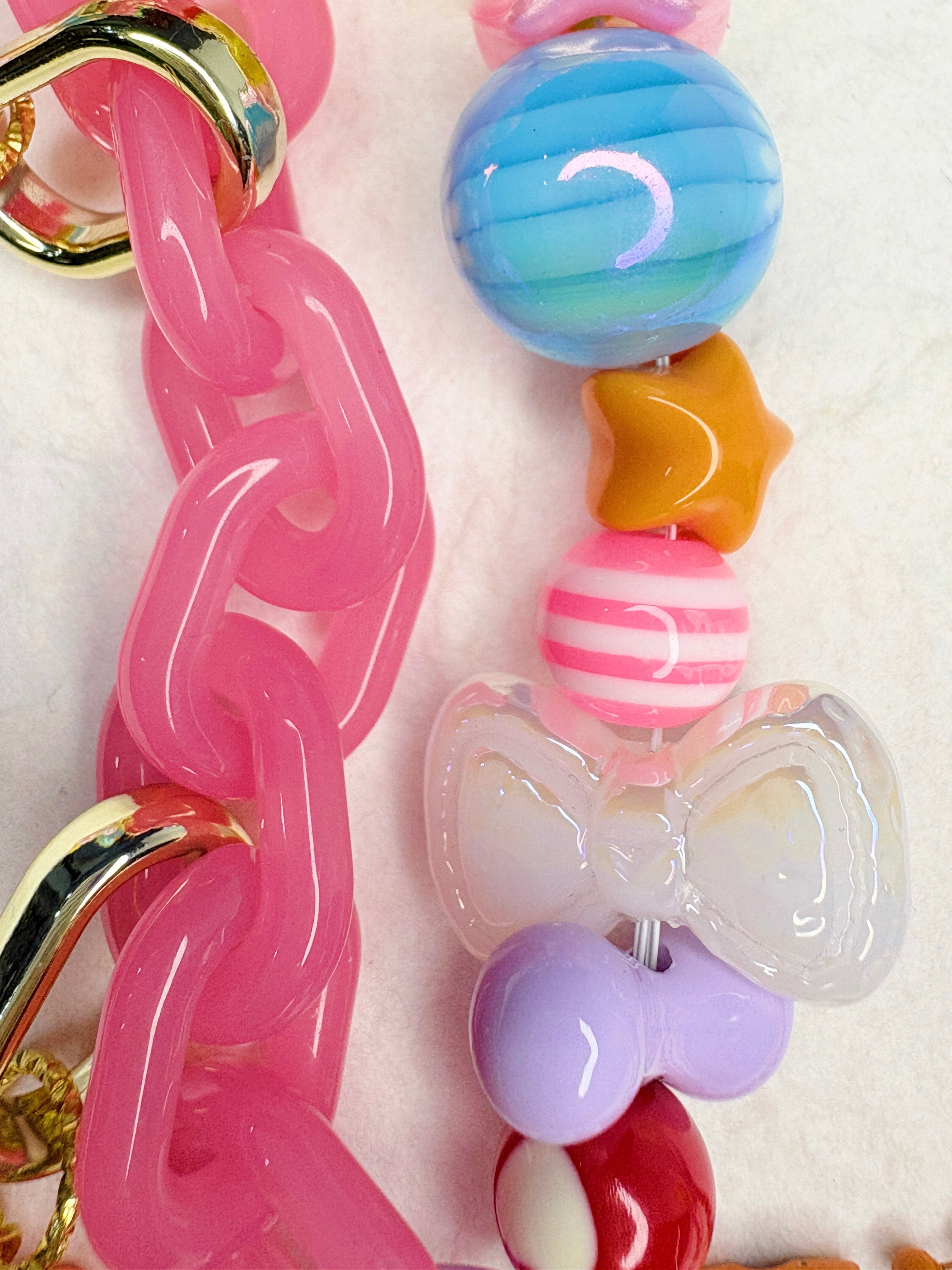 “Rainbow Lollipop” Handmade Bag Charm | One & Only Worldwide Exclusive