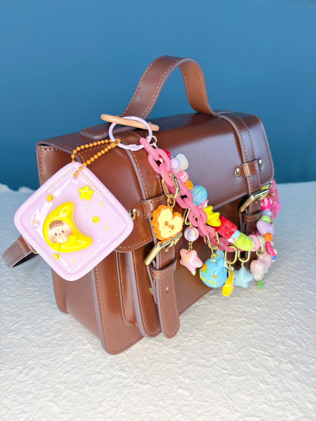 “Rainbow Lollipop” Handmade Bag Charm | One & Only Worldwide Exclusive