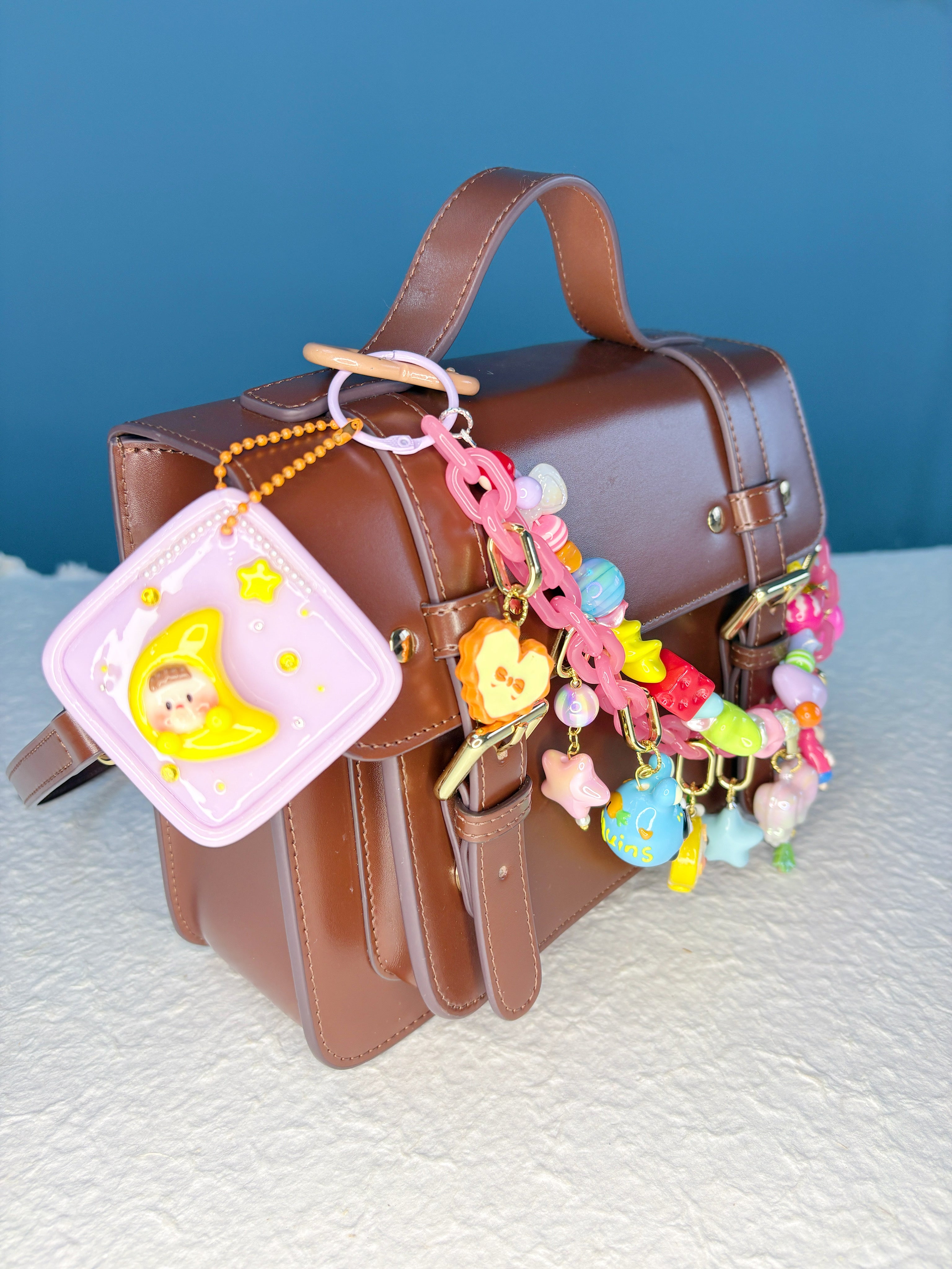 “Rainbow Lollipop” Handmade Bag Charm | One & Only Worldwide Exclusive