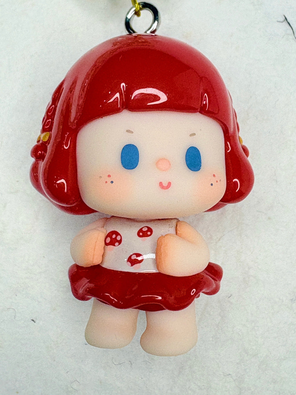 “Cream & Gold Tale” Handmade Bag Charm | One-of-a-Kind Limited Edition